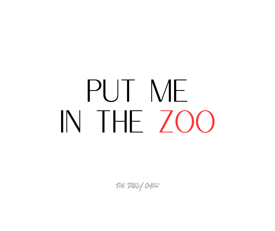 Put Me In The Zoo - The Daily Omer